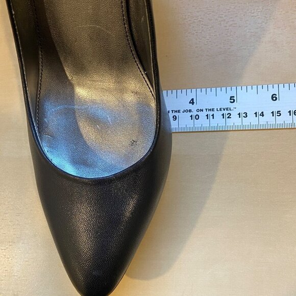 Marc Fisher Black Leather Platform High Heels s - Womens Size 9.5 - Picture 15 of 16